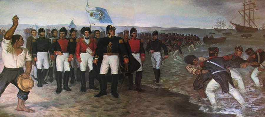 Desembarco del General Don Jose de San Martin